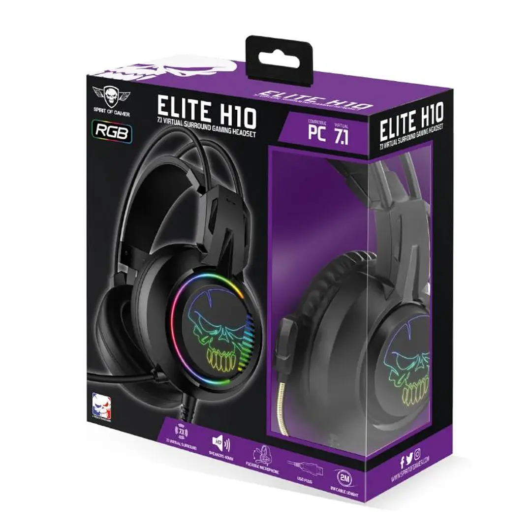 Spirit of Gamer Auricular Elite H10 Negro 2