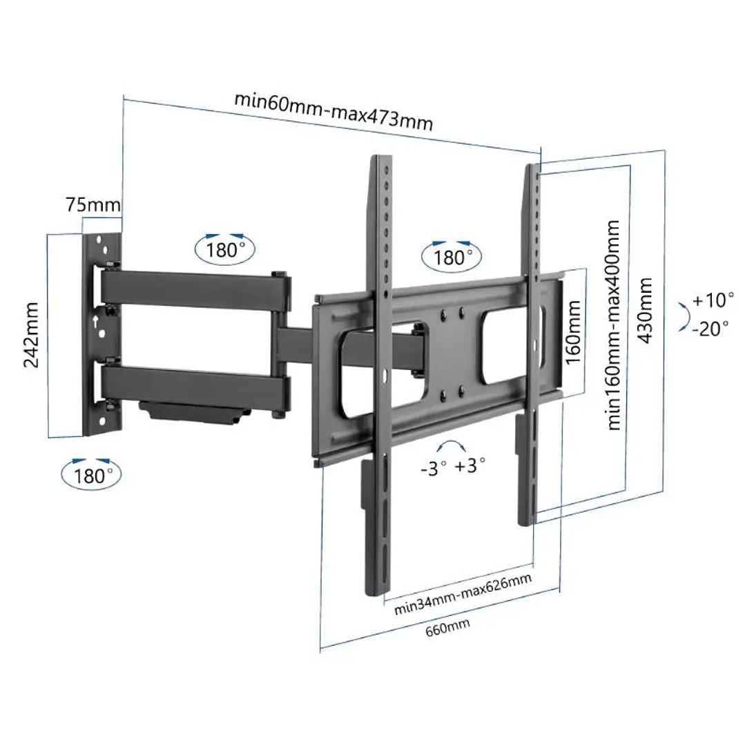 iggual SPTV13 Soporte TV pared Full 37-75