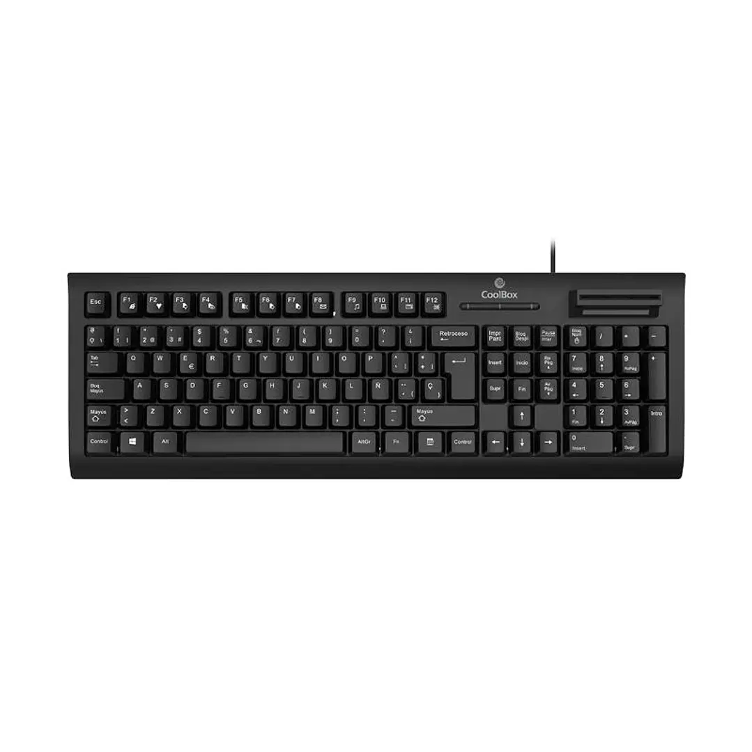 Coolbox Teclado con lector DNI smartcard V4 1