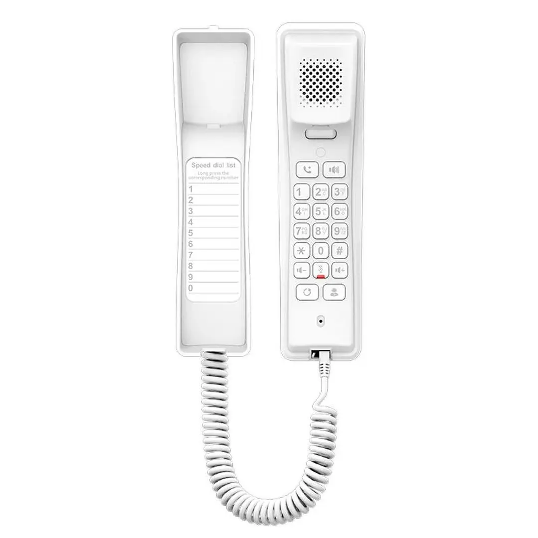 Fanvil H2U-W Teléfono IP Hotel, 2 Líneas SIP, PoE 1