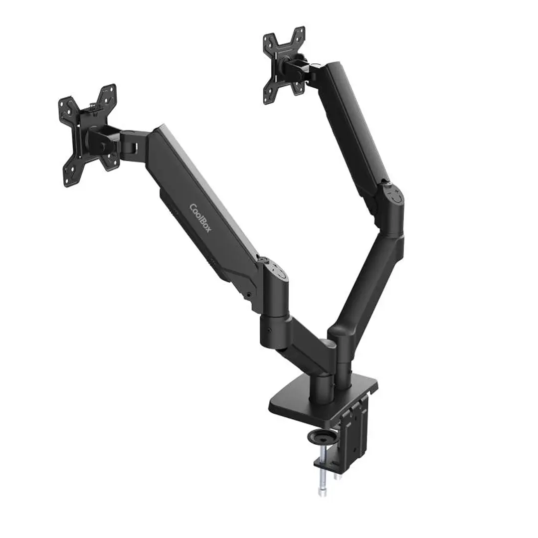 COOLBOX Soporte dos Monitores Brazo Neumático 2