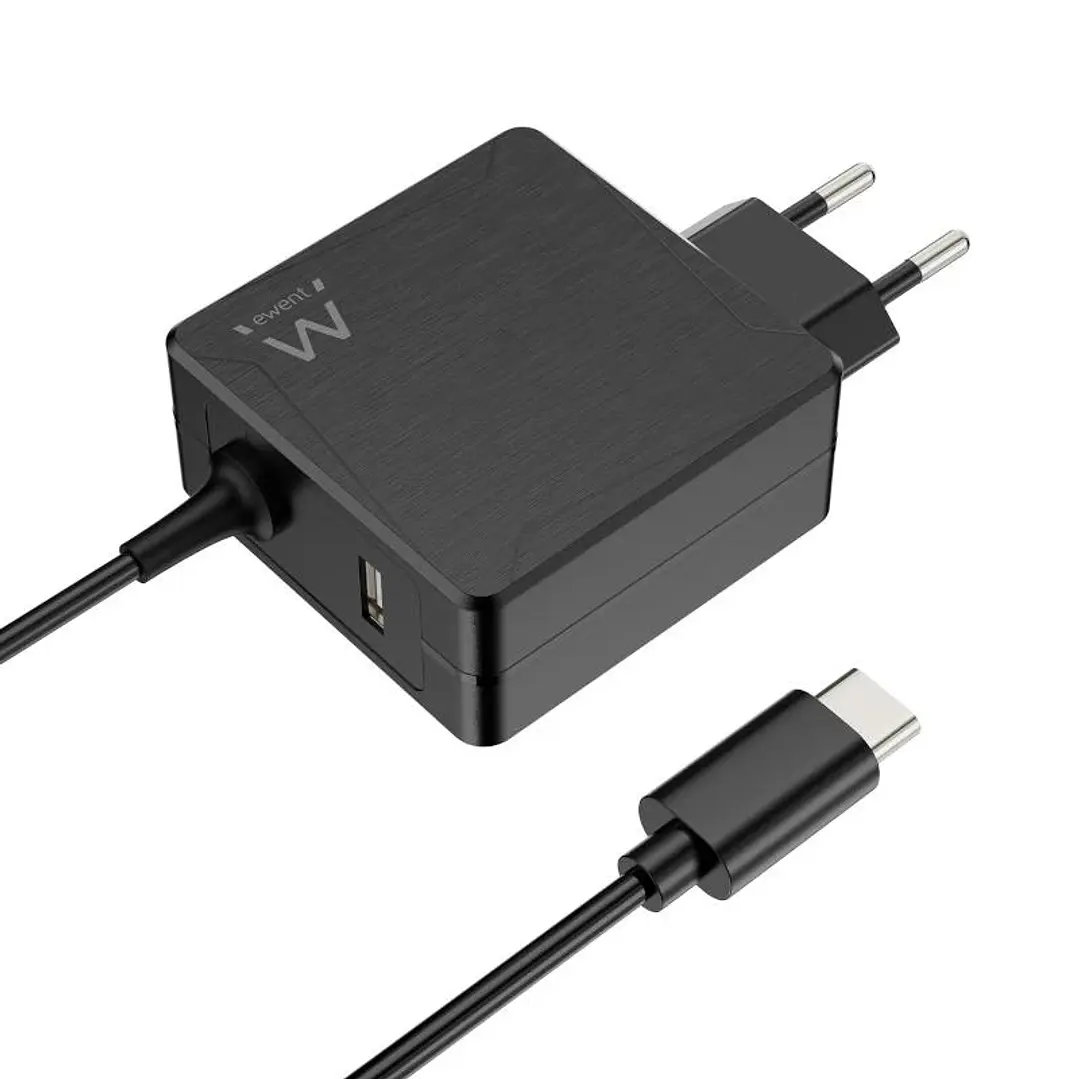 EWENT Cargador USB-CPD 65W + Puerto USB-A 1