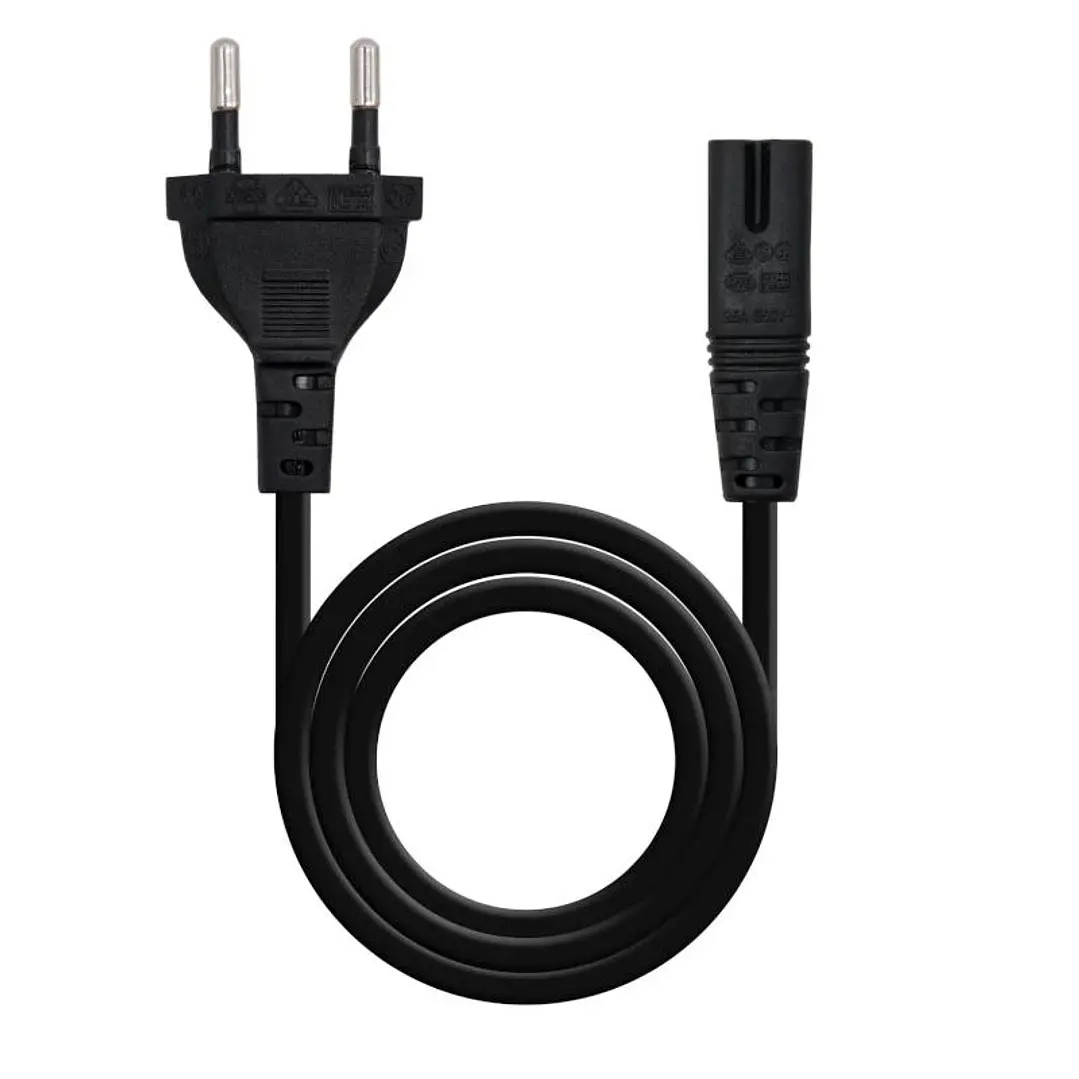 Nanocable Cable Alim. Forma 8 CEE7/16/M-C7/H, 3M 1
