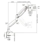 TooQ Soporte mesa incli/gira 1 brazo 13