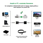 Nanocable Conversor DVI 24+1/M A VGA HDB15/H 10 cm - Miniatura 2