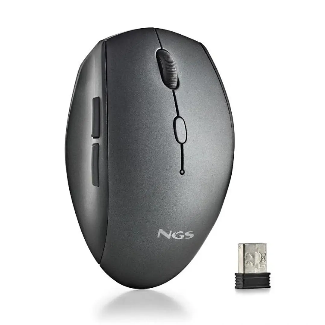 NGS RATON INALAMBRICO CON TECLAS SILENCIOSAS NEGRO 1