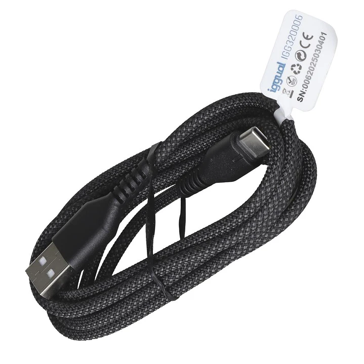 iggual Cable USB-A a tipo C 3A 180 cm trenzado 3