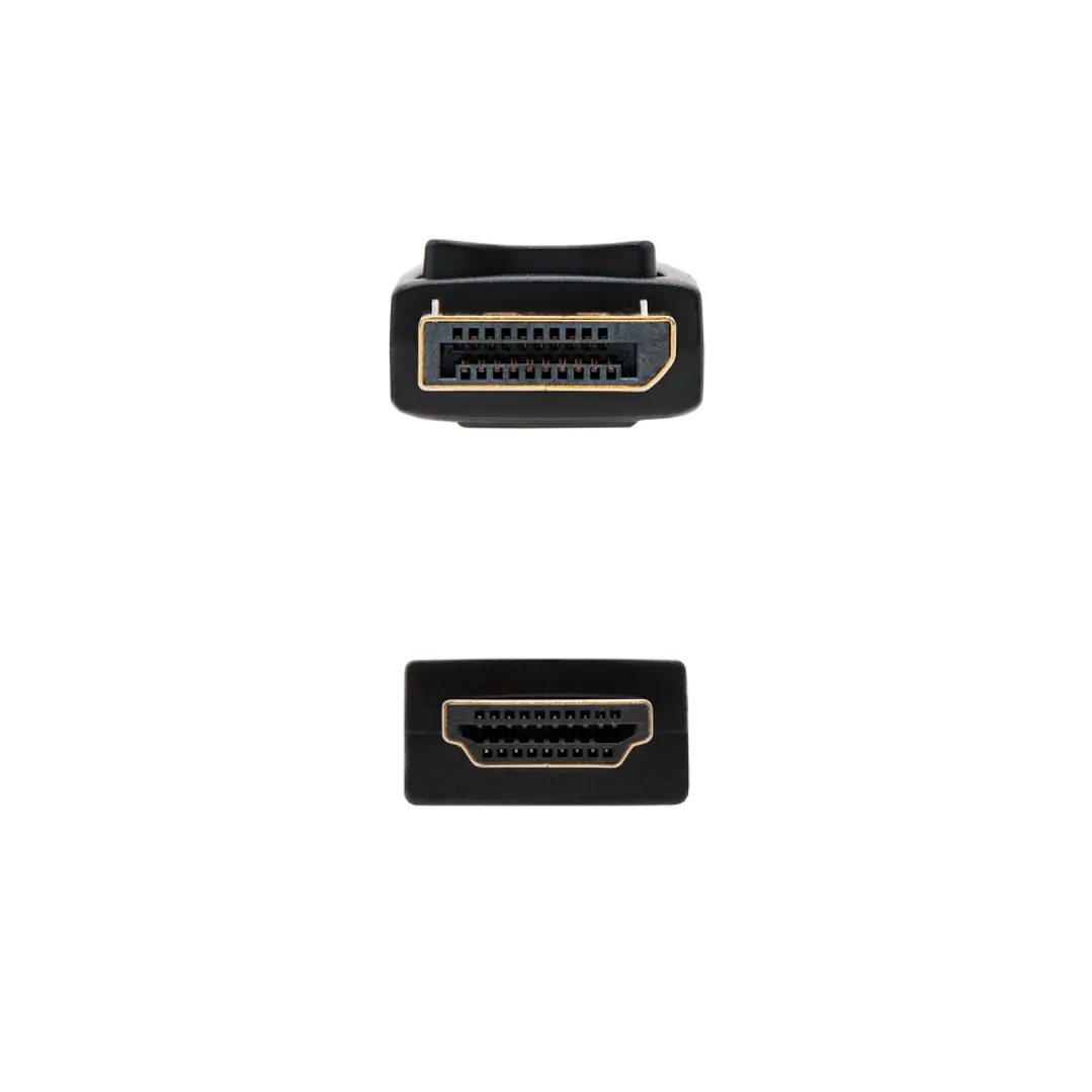 Nanocable Cable Conversor DP a HDMI 1 M Negro 3
