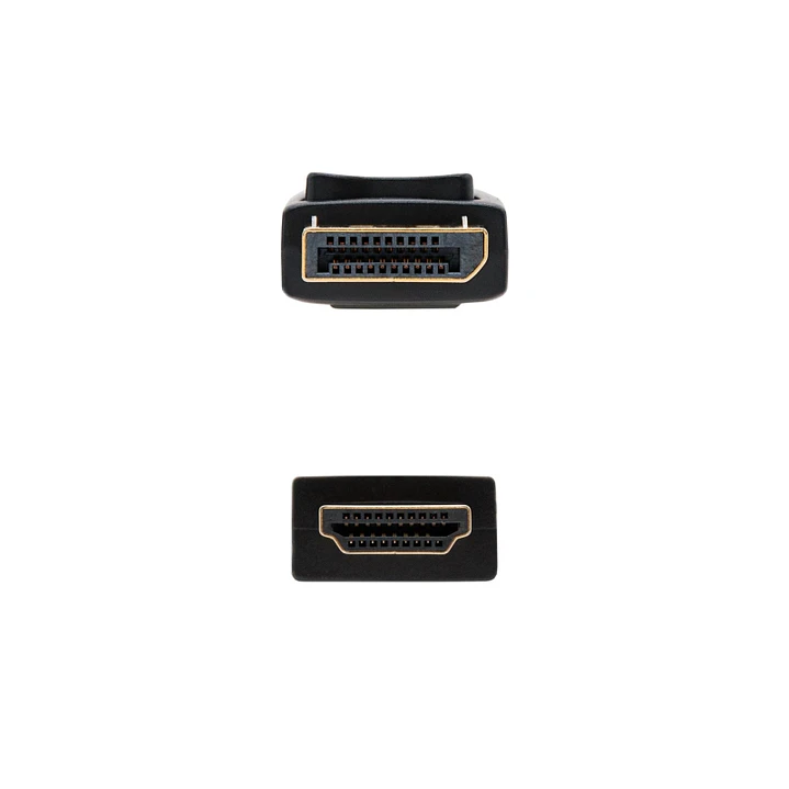 Nanocable Cable Conversor DP a HDMI 1 M Negro 3