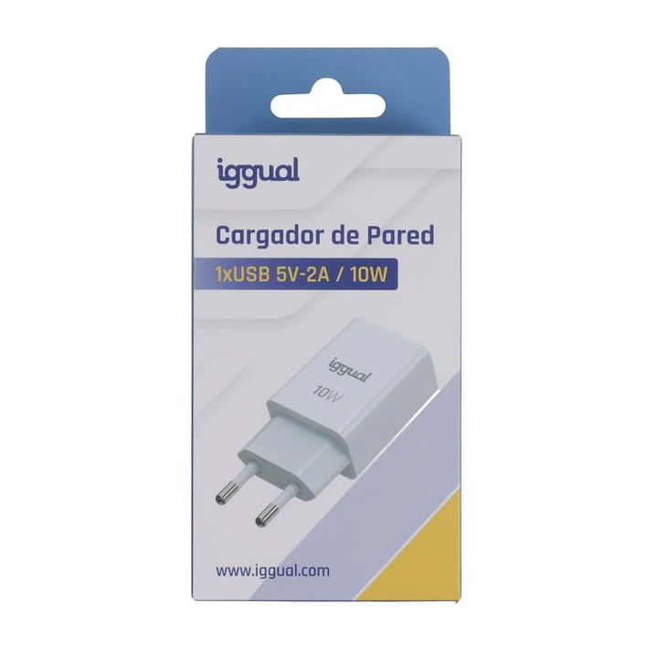 iggual Cargador de pared 1xUSB-A 5V/2A (10W) 4