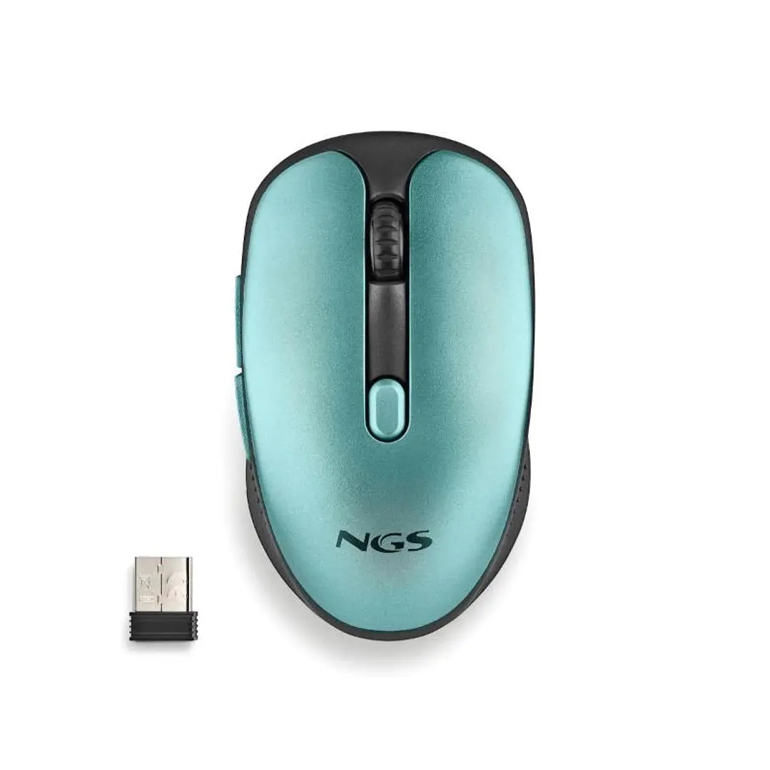 NGS Raton Inalambrico Recargable Silencioso Hielo 1