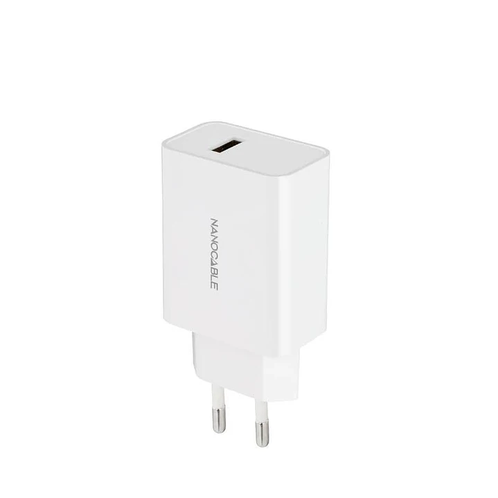 Nanocable Cargador 1 x USB 5V-2.1A Blanco 1