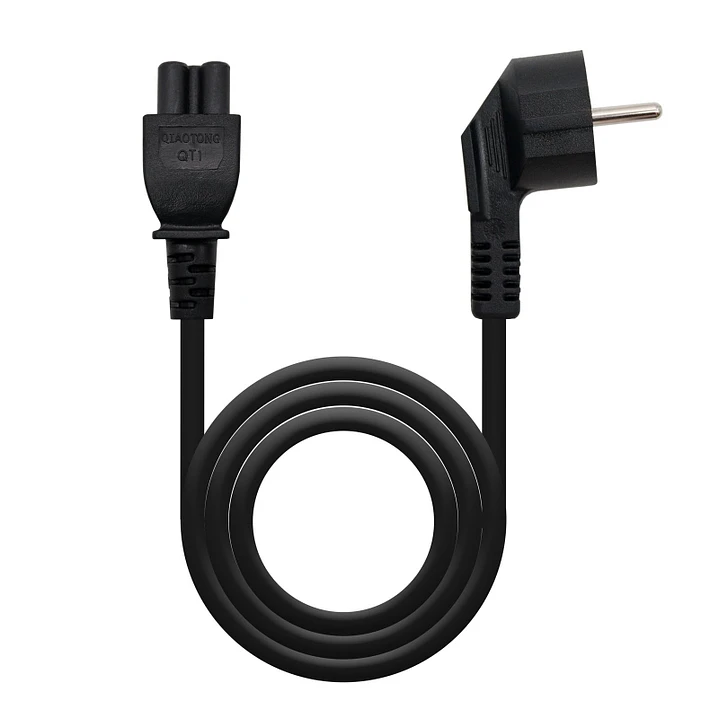 Nanocable Cable Alim. trébol, CEE7 /M-C5/H, 1.5m 1