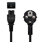 Nanocable Cable Alim. trébol, CEE7 /M-C5/H, 1.5m - Miniatura 2