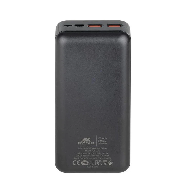 RIVACASE VA2103 30000 mAh 22,5W QC PD 3