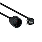 Nanocable Cable Alim. Alargador schuko negro 5 M - vignette 1