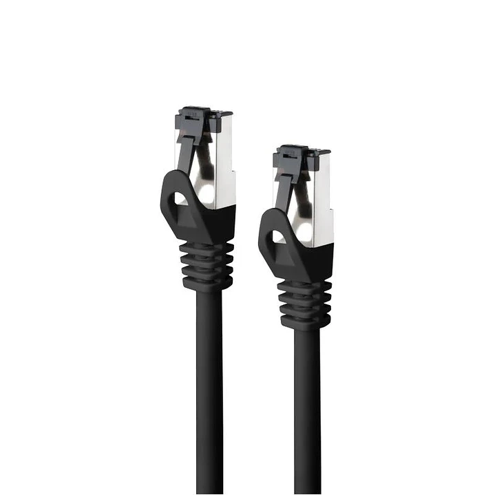 Nanocable Cable red Cat. 8.1 2GHZ SSTP Negro 0,25m 2