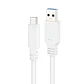 Nanocable Cable USB 3.1 Gen2 USB-C/A 2 M Blanco - Miniatura 2