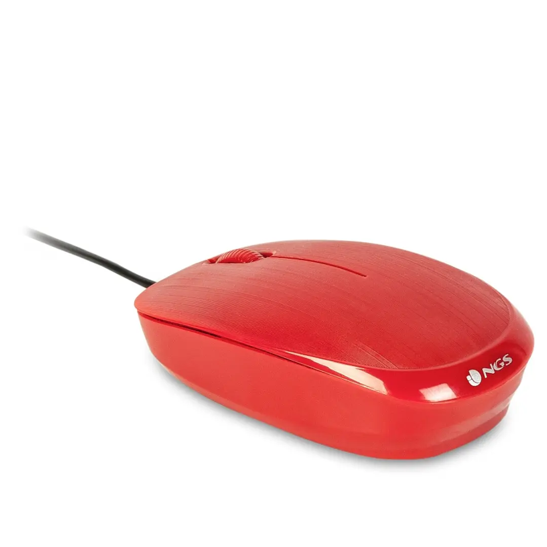 NGS Raton óptico Redflame 1000 Dpi Rojo 3