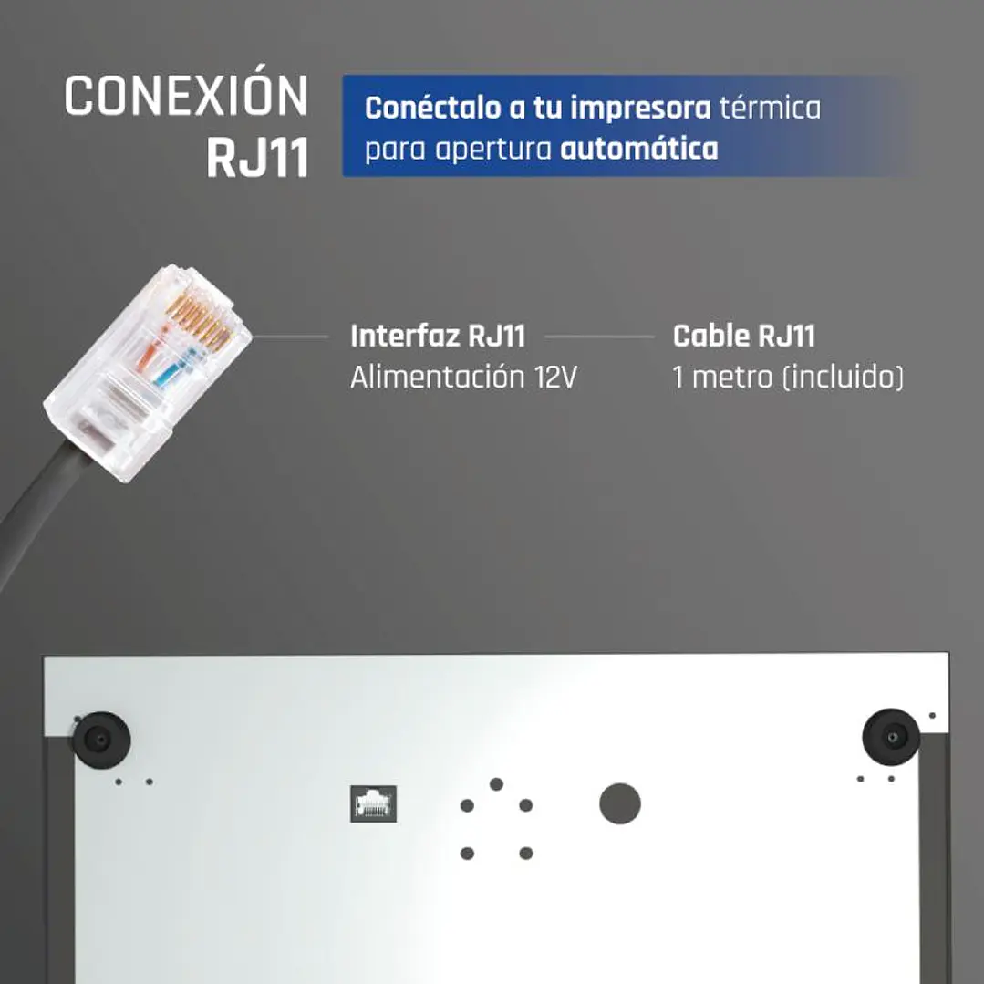 iggual Cajón Portamonedas IRON-50 42cm 5+8 negro 3