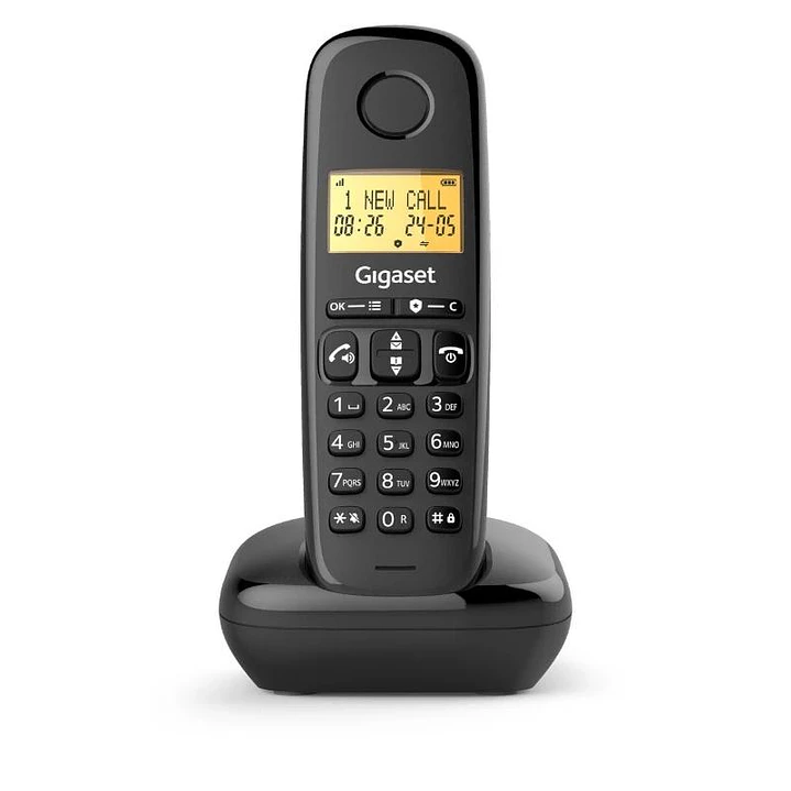 Gigaset Basic 100 Inalámbrico DECT Negro Trio 2