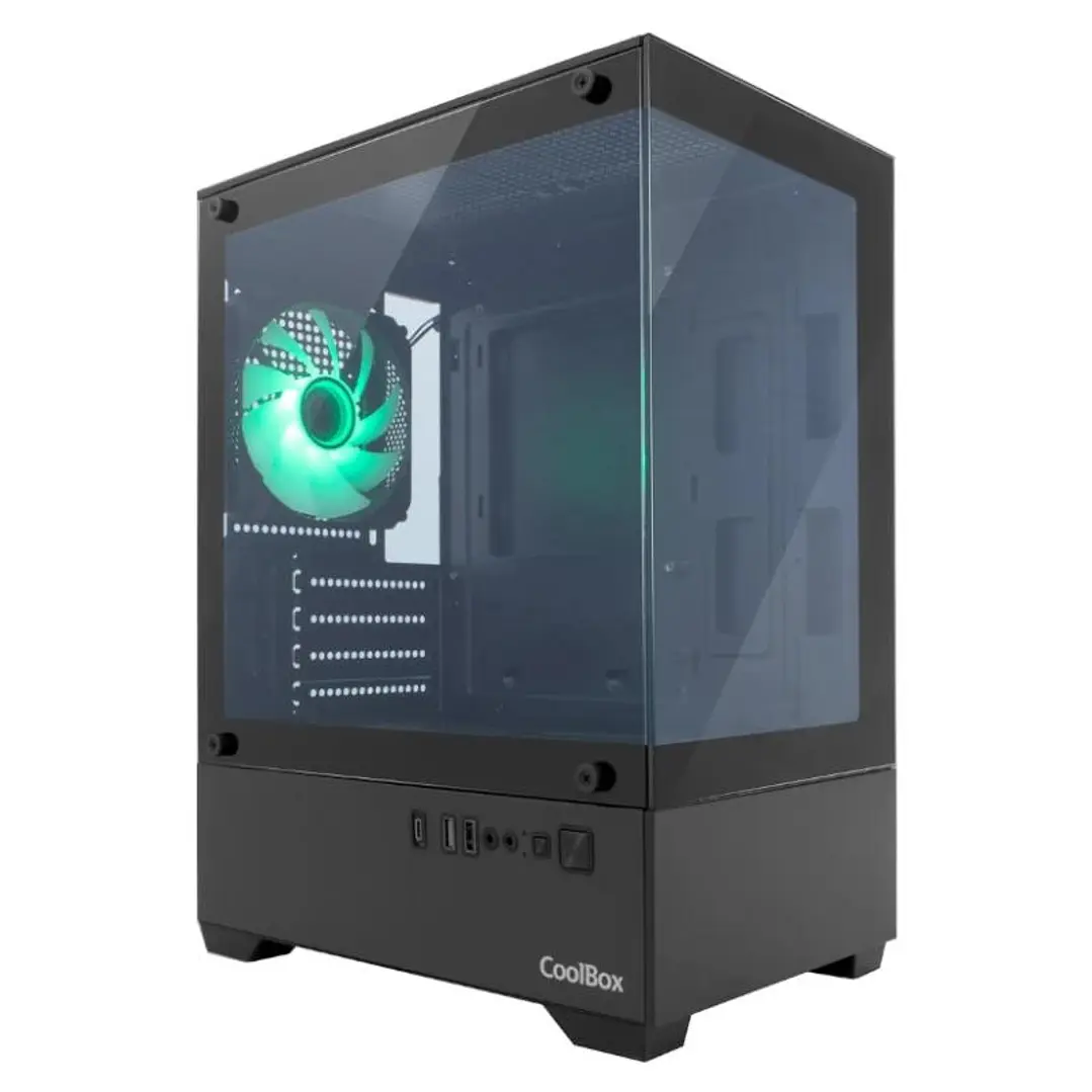 Coolbox Caja Gaming MATX GM200 V.Lite S.FTE ARGB N 1
