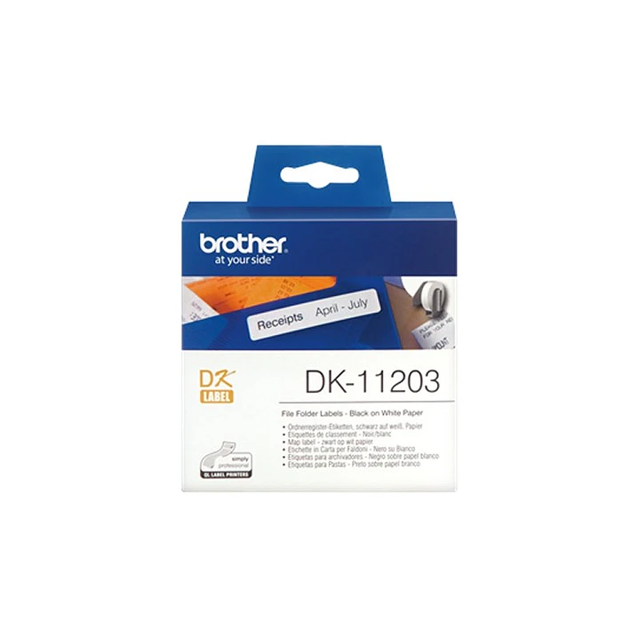 Brother Etiquetas DK11203 Precortadas17x87 mm 300 1