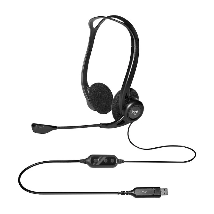 Logitech PC960M Auricular USB Suspension Ruido 2