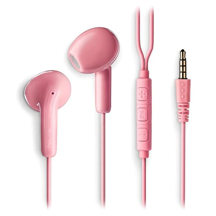 NGS Auricular Rosa Estéreo Cable JACK 3.5 Mm 2