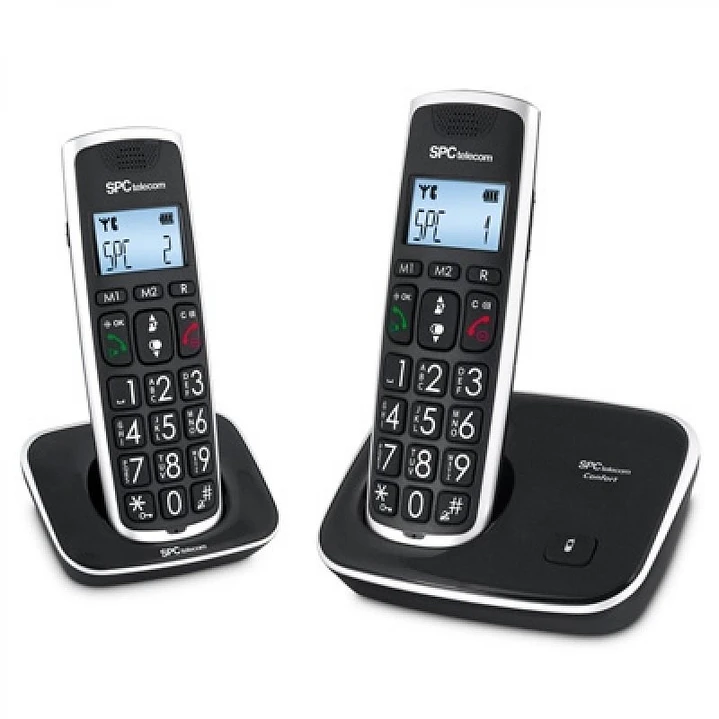 SPC 7609N Telefono DECT COMFORT KAISER DUO Negro 1