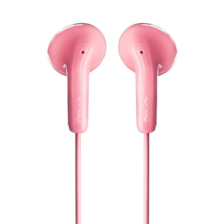 NGS Auricular Rosa Estéreo Cable JACK 3.5 Mm 3