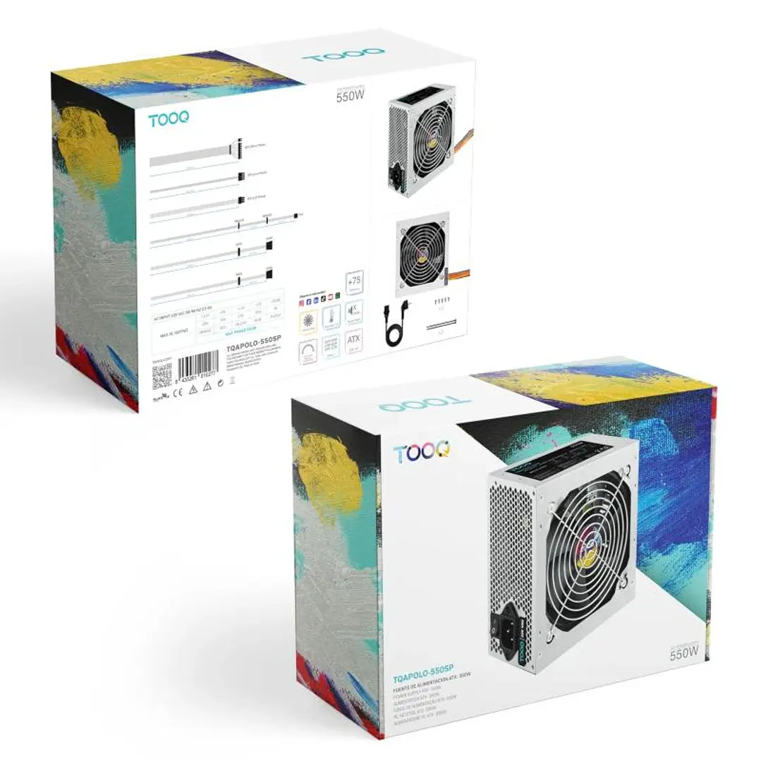 Tooq Fuente Alimentación TQAPOLO-550SP 550W 3