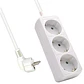 Ewent Ew3958 Regleta 3 tomas Blanco - Miniatura 1