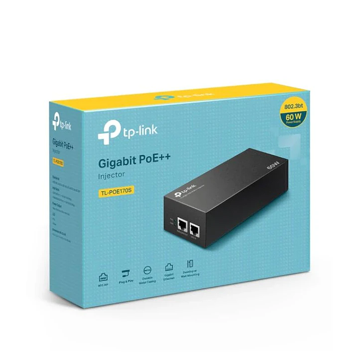 TP-Link PoE170S Inyector PoE++ h/60W 4