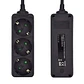 Ewent Ew3959 Regleta 3 tomas Negro - Thumbnail 4