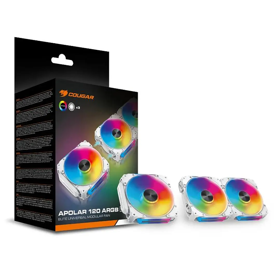 Cougar Vent. Modular Apolar 120 Argb White (3pcs) 4