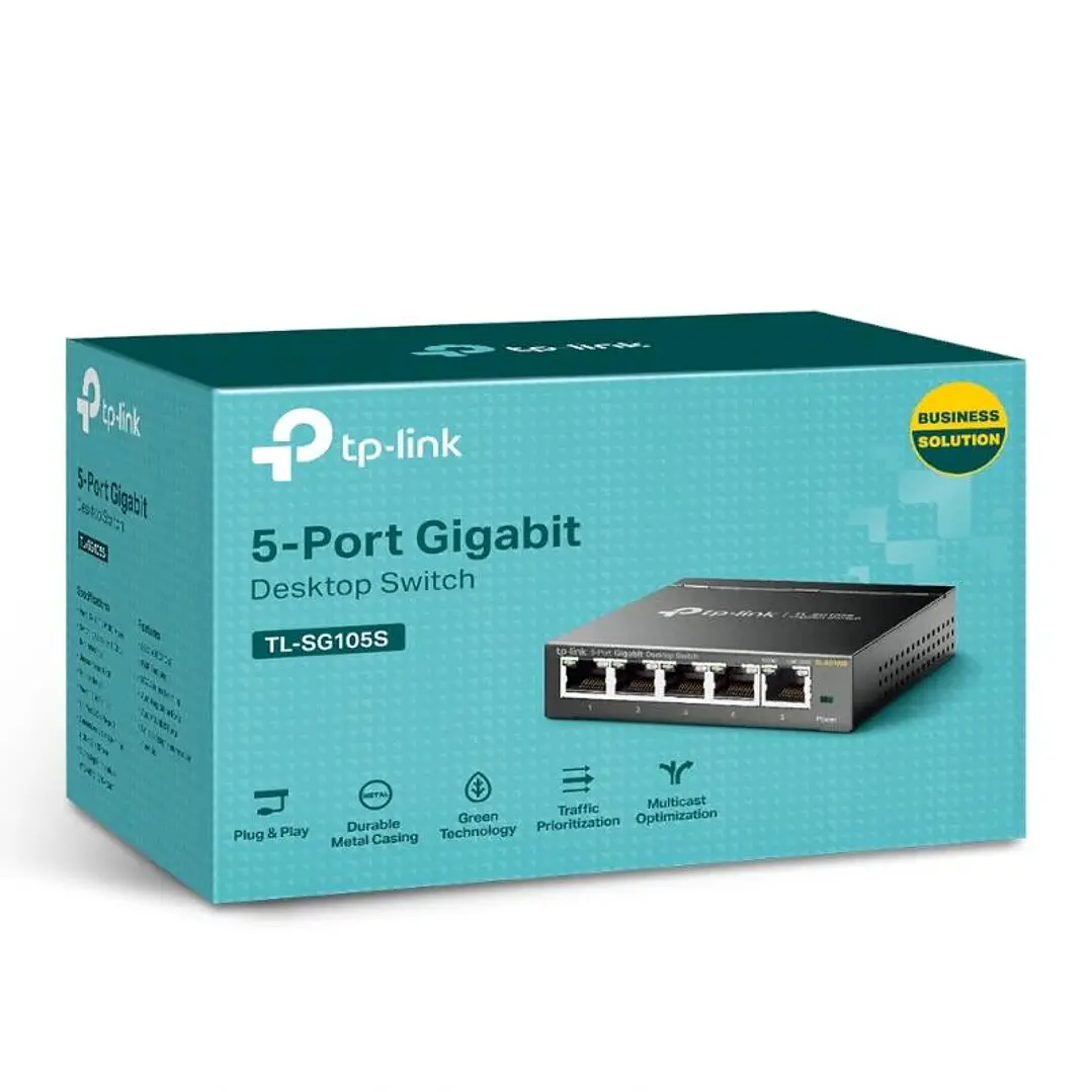 TP-Link TL-SG105S Switch 5xGB RJ45 Metal 2