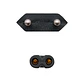 Nanocable Cable Alim. forma 8 CEE7/16/M-C7/H, 1.5m - Miniatura 3