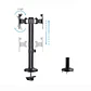 Tooq DB1132TN-B Soporte mesa 2 pantallas 17