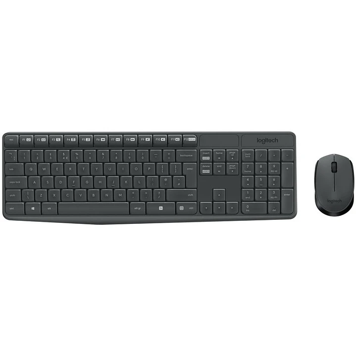 Logitech MK235 Teclado y ratón Inalámbrico Gris 4