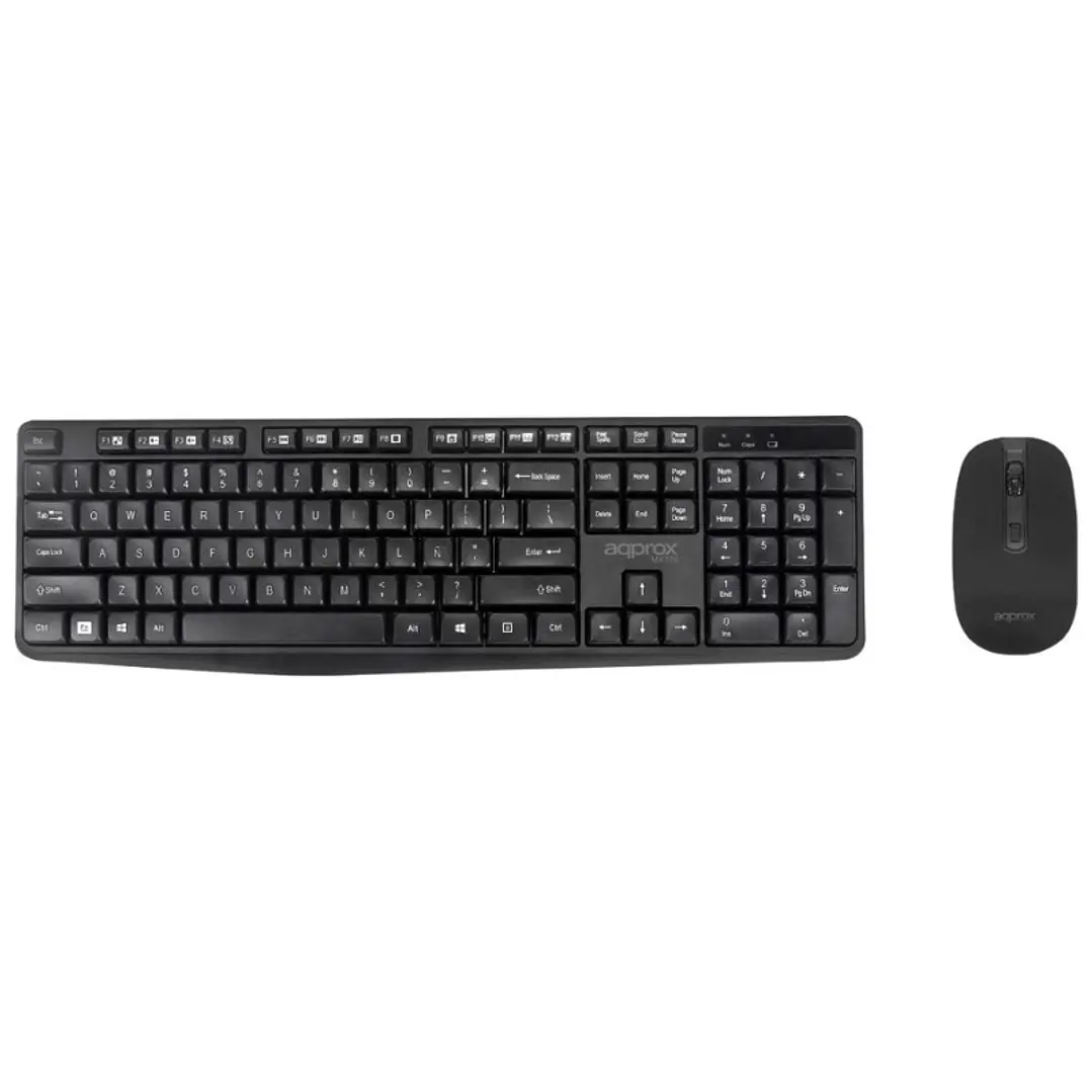 approx! MK335 Kit Teclado+Ratón 2.4GHZ Negro 1