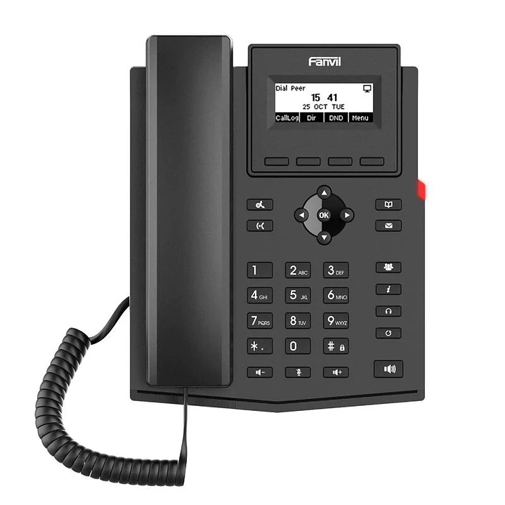 Fanvil X301G, 2 líneas SIP, con Gigabit, sin PSU 1