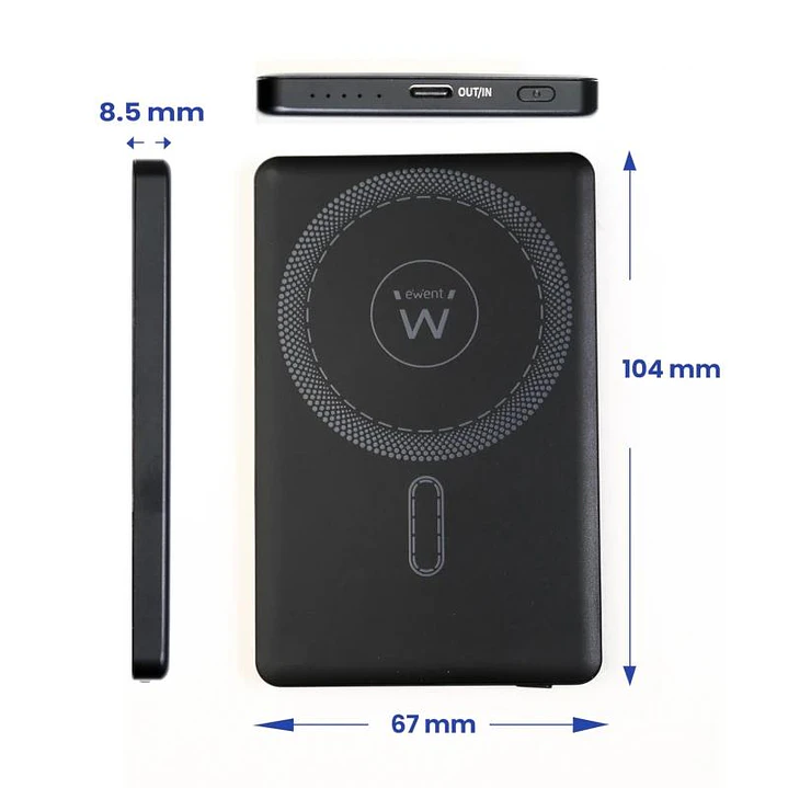 EWENT POWERBANK SLIM 5000mAh MagSafe PD 20W 2