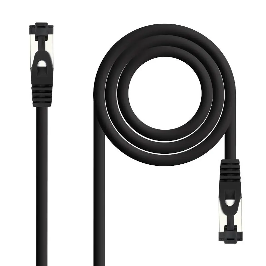 Nanocable Cable red Cat. 8.1 2GHZ SSTP Negro 2m 1