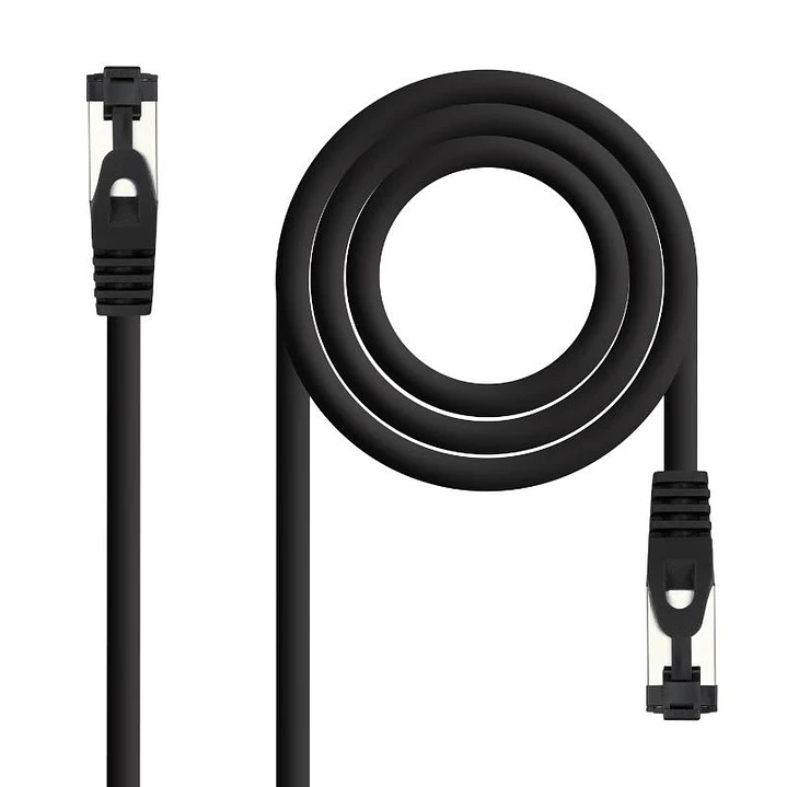 Nanocable Cable red Cat. 8.1 2GHZ SSTP Negro 2m 1
