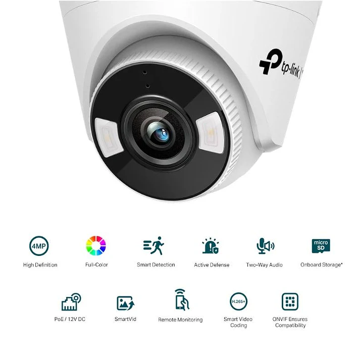 VIGI Cámara IP Turret C440 4MP Plástico Full-Color 3