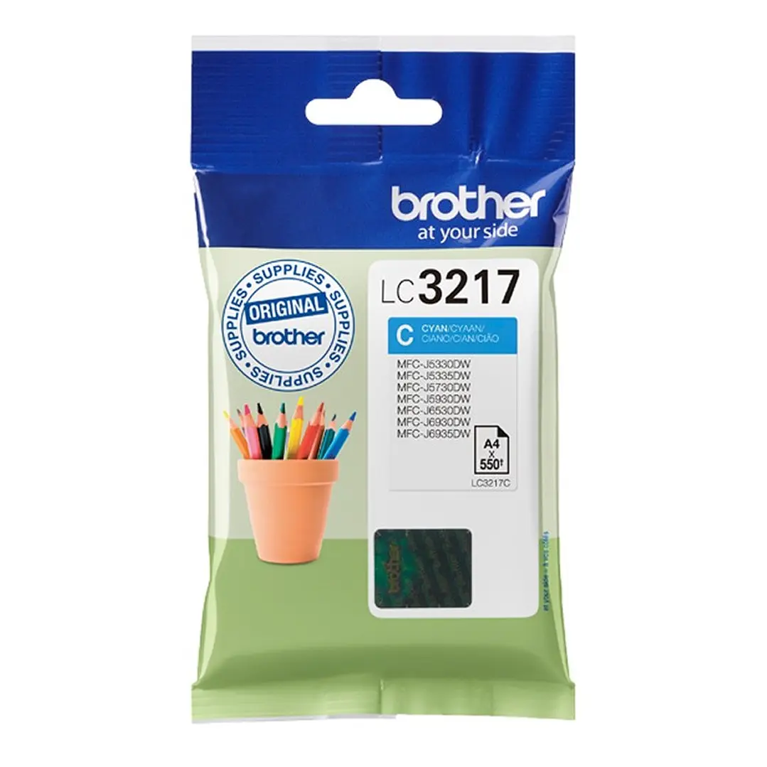 Brother Cartucho LC3217C Cyan 1