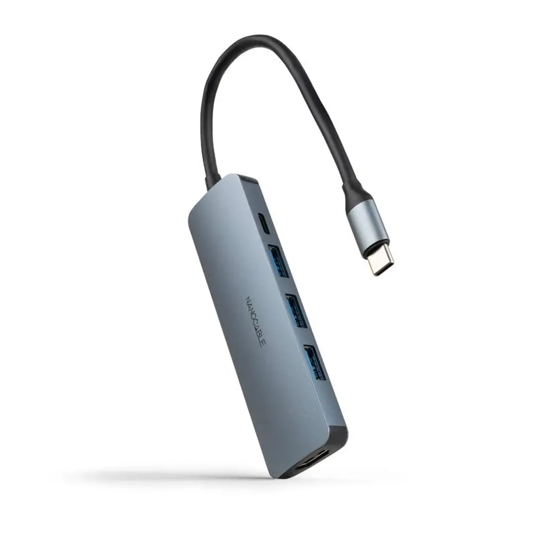 Nanocable Hub USB-C 3xUSB-A+HDMI+USB-C PD 1