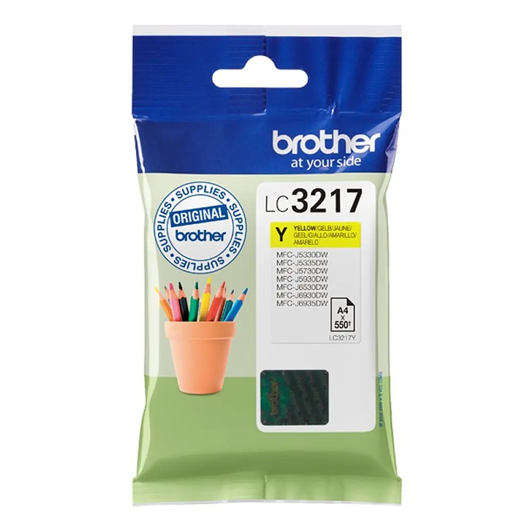 Brother Cartucho LC3217Y Amarillo 1