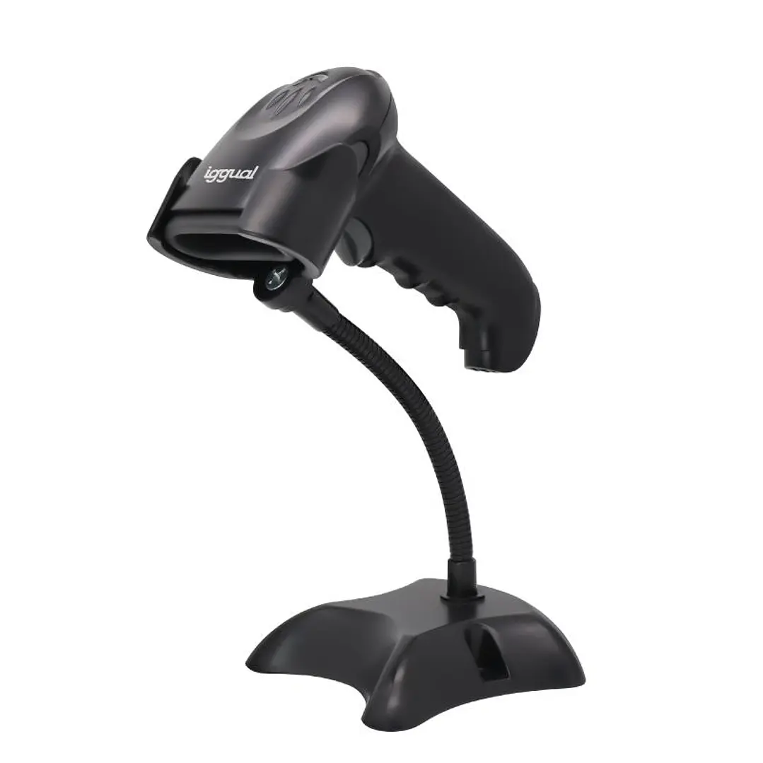 iggual Lector código barras 2D USB gatillo soporte 1